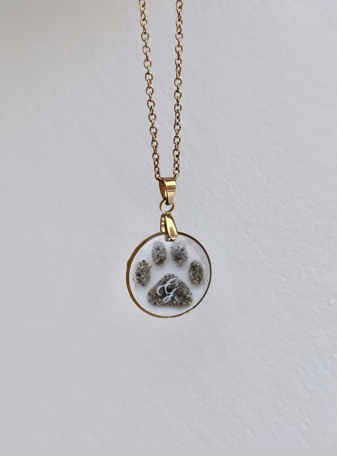 IRIS - Collier pendentif rond ou coeur (spécial cendres)
