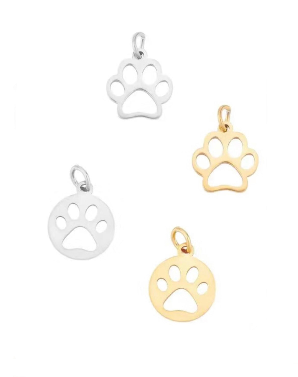 TULIPE - Collier pendentif empreinte de patte (spécial cendres)