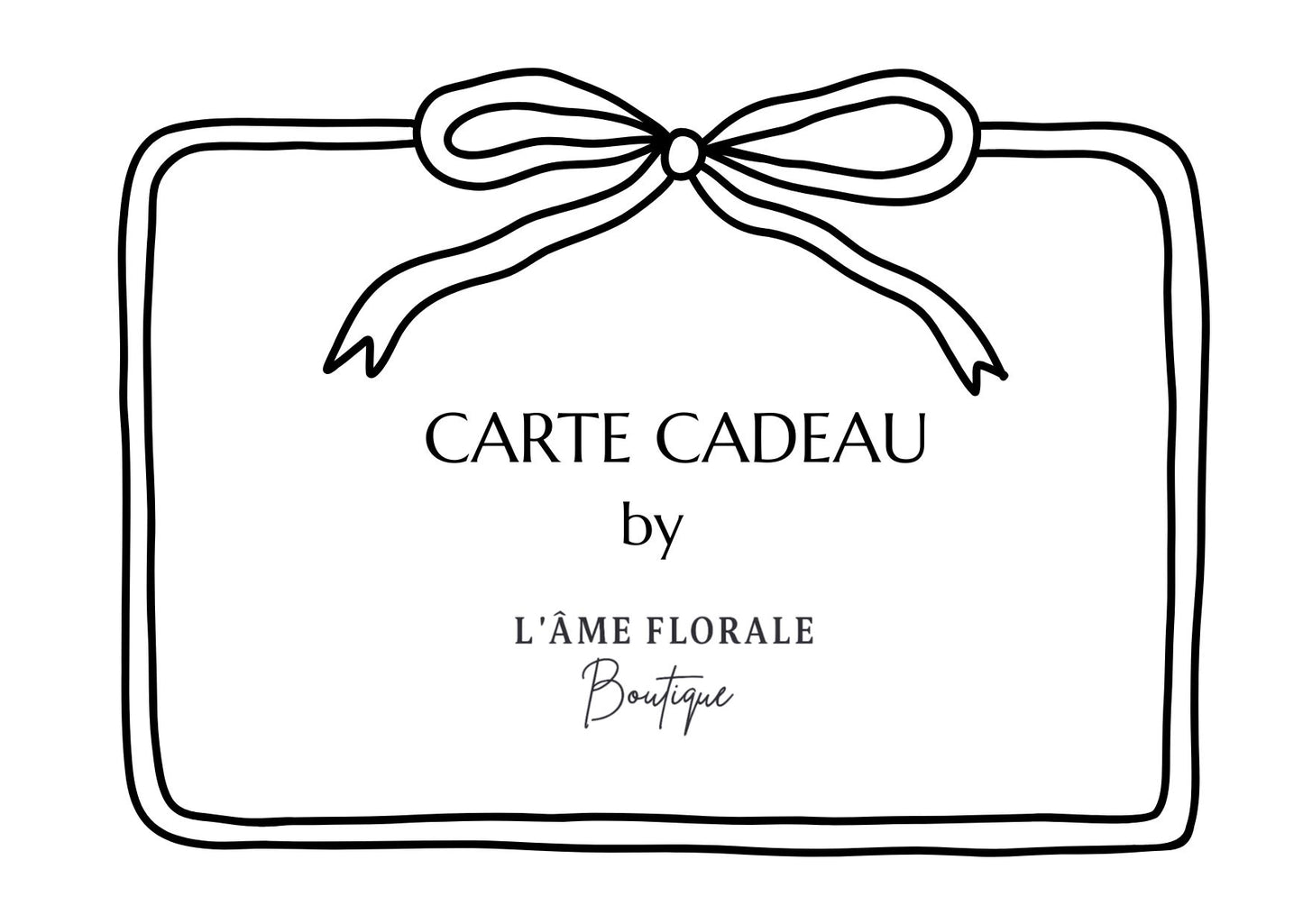 Carte Cadeau L'Âme Florale