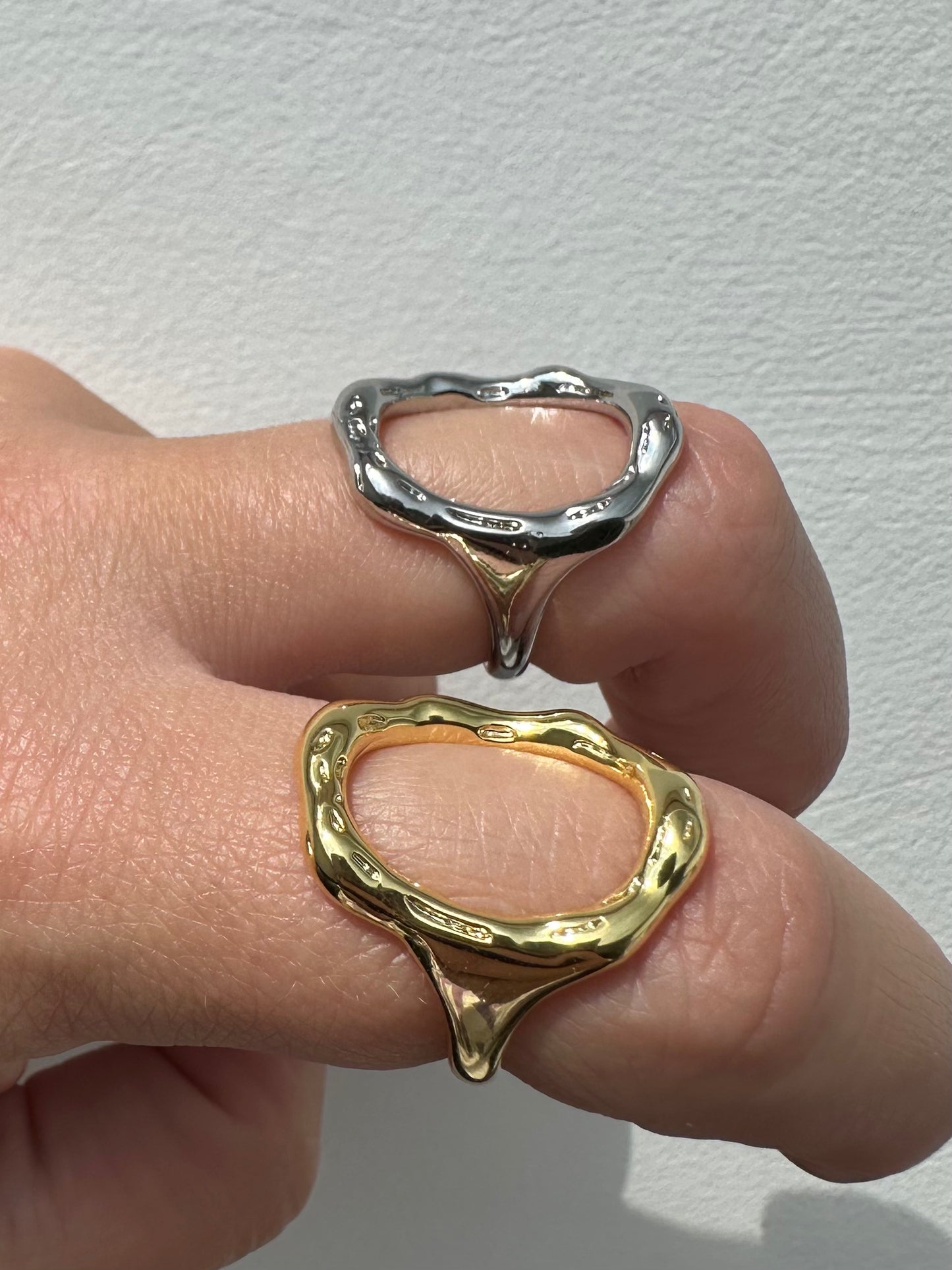 ACHILLÉE - Bague Bague Ajustable Dorée à Personnaliser.
