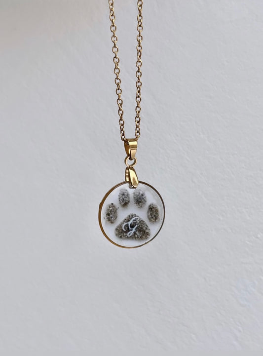 IRIS - Collier pendentif rond ou coeur (spécial cendres)