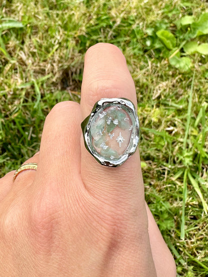ACHILLÉE - Bague Bague Ajustable Dorée à Personnaliser.