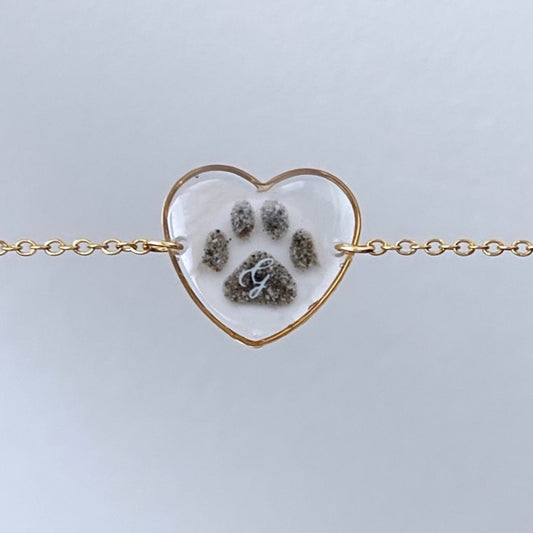 DAHLIA - Bracelet cœur ou rond (spécial cendres)