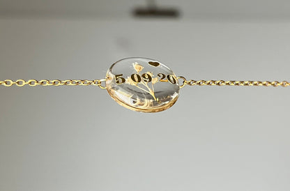 LILAS - Bracelet coeur ou rond (cheveux/poils)